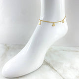 Anklet Classic Link Pendant 3.5gr / 9.4in / 18K Yellow Gold