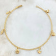 Anklet Classic Link Pendant 3.45gr / 9.6in / 18K Gold