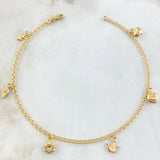 Anklet Classic Link Pendant 3.45gr / 9.6in / 18K Gold