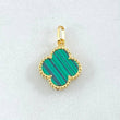 Clover Pendant Green 1.15gr / 0.7in / 18K Yellow Gold Nac.Esp. ©