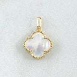 Clover Pendant White 1.8gr / 0.9in / 18K Yellow Gold ©