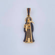 Santa Muerte Pendant 7.05gr / 1.8in / Two Tone Black Yellow 18K $