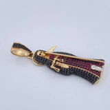 Dije Santa Muerte 6.85gr / 4.6cm / Tres Oros 18K $