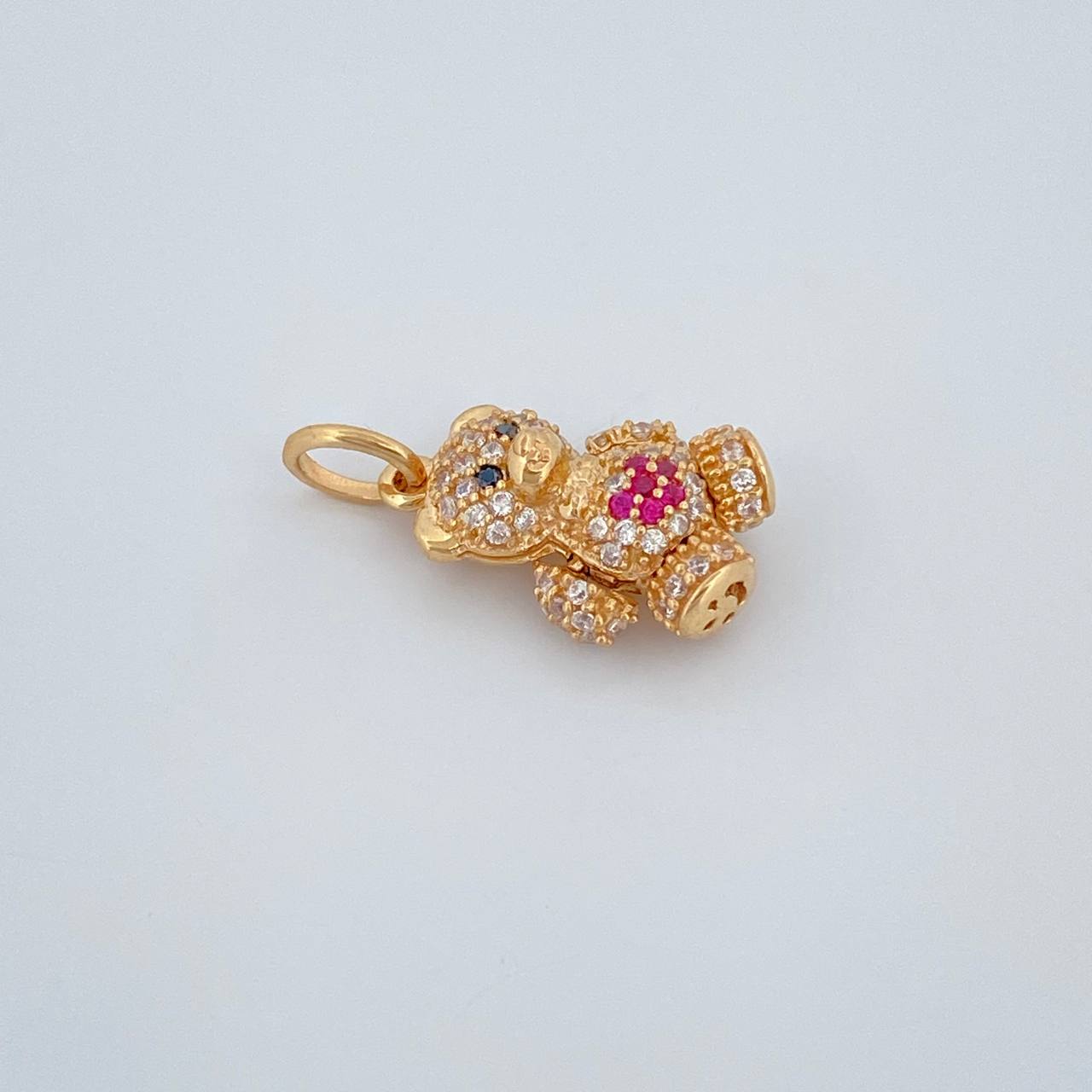 Pendant Bear Heart Articulated 2.6gr / 0.8in / 18K Gold $