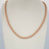 Ice Chain 27.95gr / 27.6in / Two Tones White Rose 18K +4 $