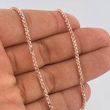Venetian Chain 17.55gr / 23.6in / Two-Tone White Rose 18K +3 $