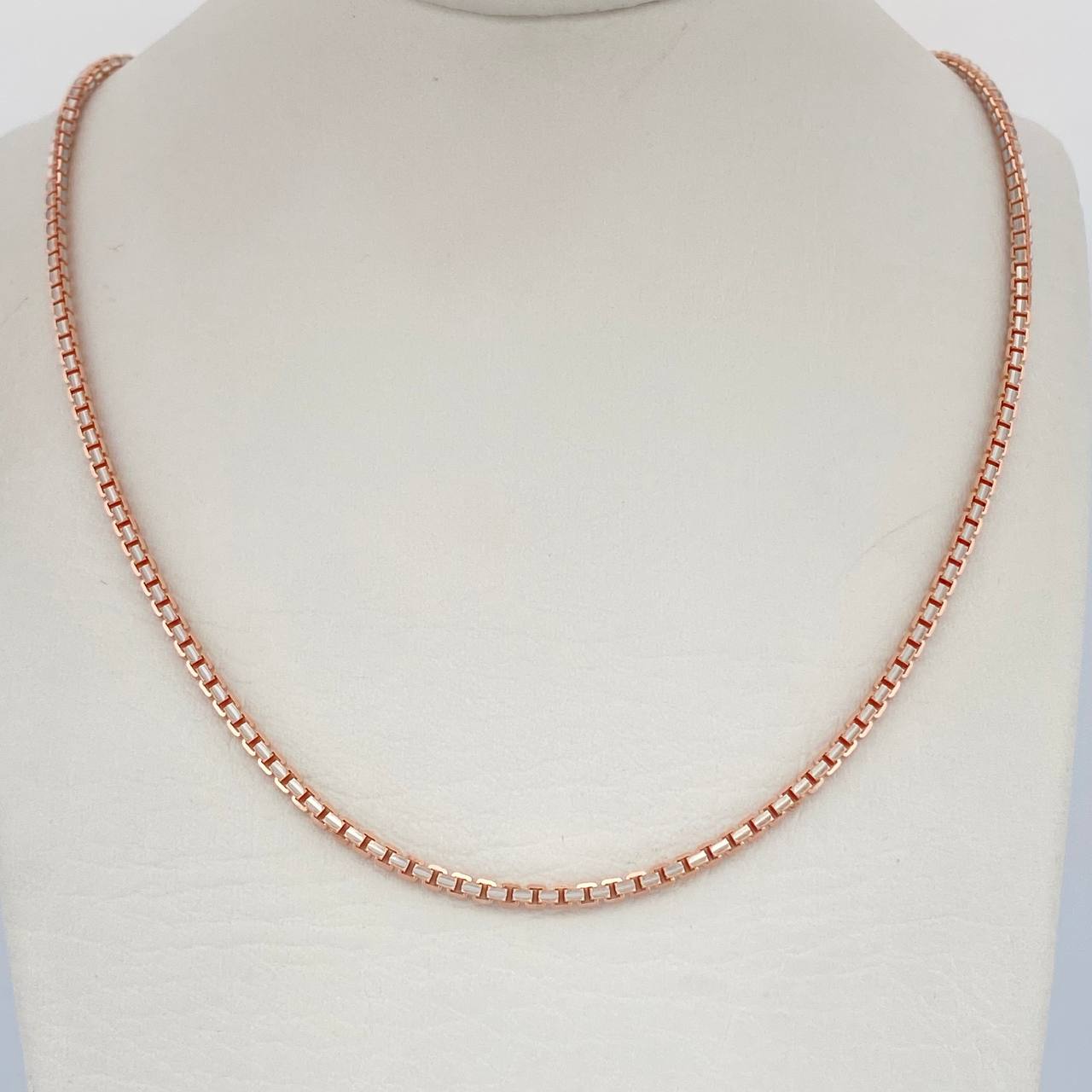 Venetian Chain 17.8gr / 23.6in / Two Tone White Rose 18K +3 $