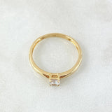 Solitaire Ring 1.75gr / Size 7 / 18K Gold
