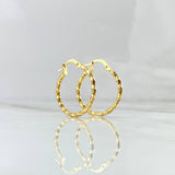 Candongas Majo 1.6gr / 2.6cm / Diamantadas Oro Amarillo 18K ©