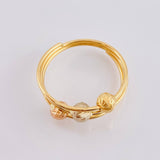 Anillo Cinturon De Orion Diamantado 1.7gr / T6 / Tres Oros 18K