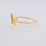 Anillo Mariposa Silueta 1.15gr / T7 / Oro Amarillo 18K ©