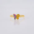 Matte Butterfly Ring 1.4gr / T7 / Yellow Gold 18K ©