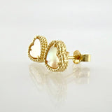 Topos Corazon Blanco 2.35gr / 8.3mm Oro Amarillo Nac.Esp. 18K