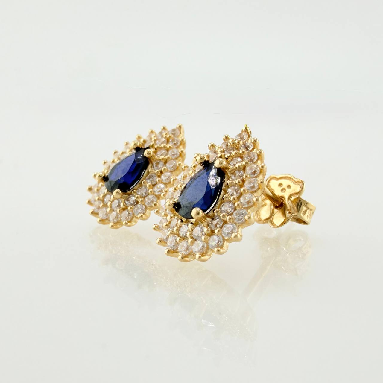 Topos Halo Gota 3.5gr / 13mm Oro Amarillo 18K