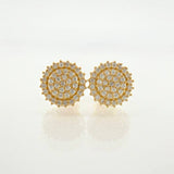 Topos Circulo Tupido 1.9gr / 9.3mm Oro Amarillo 18K