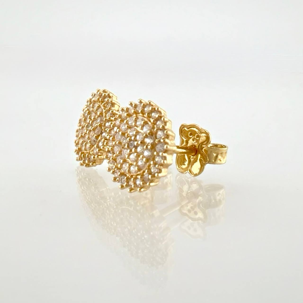 Topos Circulo Tupido 1.9gr / 9.3mm Oro Amarillo 18K