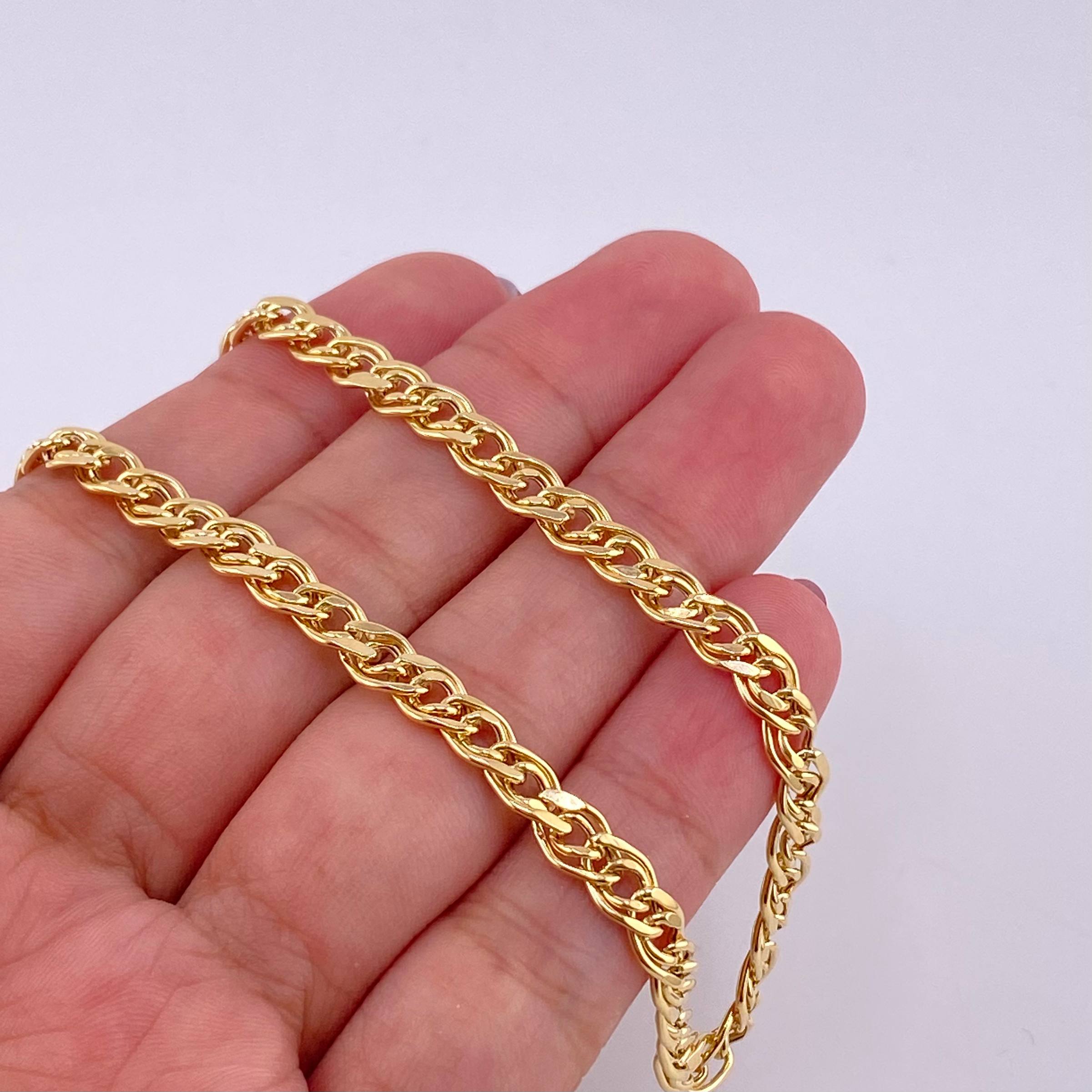 Cadena Garibaldi 14.3g / 28 in / 5mm Oro Amarillo 18K