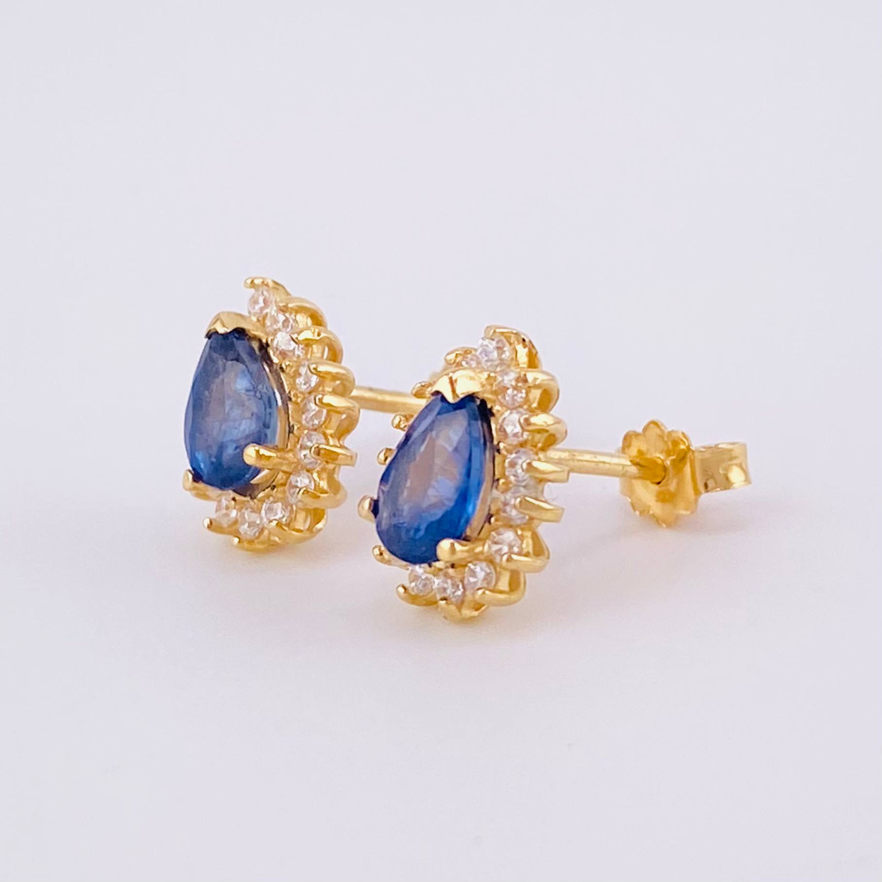 Topos Gota Tupida Zafiros 80pts 2g / in / 9.75mm Oro Amarillo 18K