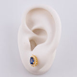Topos Gota Tupida Zafiros 80pts 2g / in / 9.75mm Oro Amarillo 18K