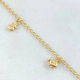 Anklet Classic Link Pendant 3.75gr / 9.8in / 18K Yellow Gold