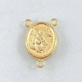 Herraje Crucero San Miguel 1.1gr / 2cm / Troquelado Oro Amarillo 18K