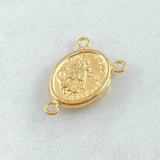 Herraje Crucero San Miguel 1.1gr / 2cm / Troquelado Oro Amarillo 18K