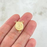 Herraje Crucero San Miguel 1.1gr / 2cm / Troquelado Oro Amarillo 18K