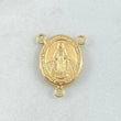 Herraje Crucero Virgen Milagrosa 1.05gr / 2cm / Troquelado Oro Amarillo 18K