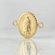 Herraje Virgen Guadalupe 0.85gr / 1.8cm / Troquelado-Ovalado Oro Amarillo 18K