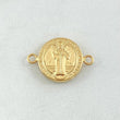 Herraje San Benito 1.15gr / 2.1cm / Troquelado Oro Amarillo 18K