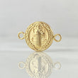 Herraje San Benito 0.9gr / 2cm / Troquelado Oro Amarillo 18K