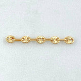 Herraje Retazo GC 5 Eslabones 0.35gr / 1 1/4 in / 3.2mm Oro Amarillo 18K