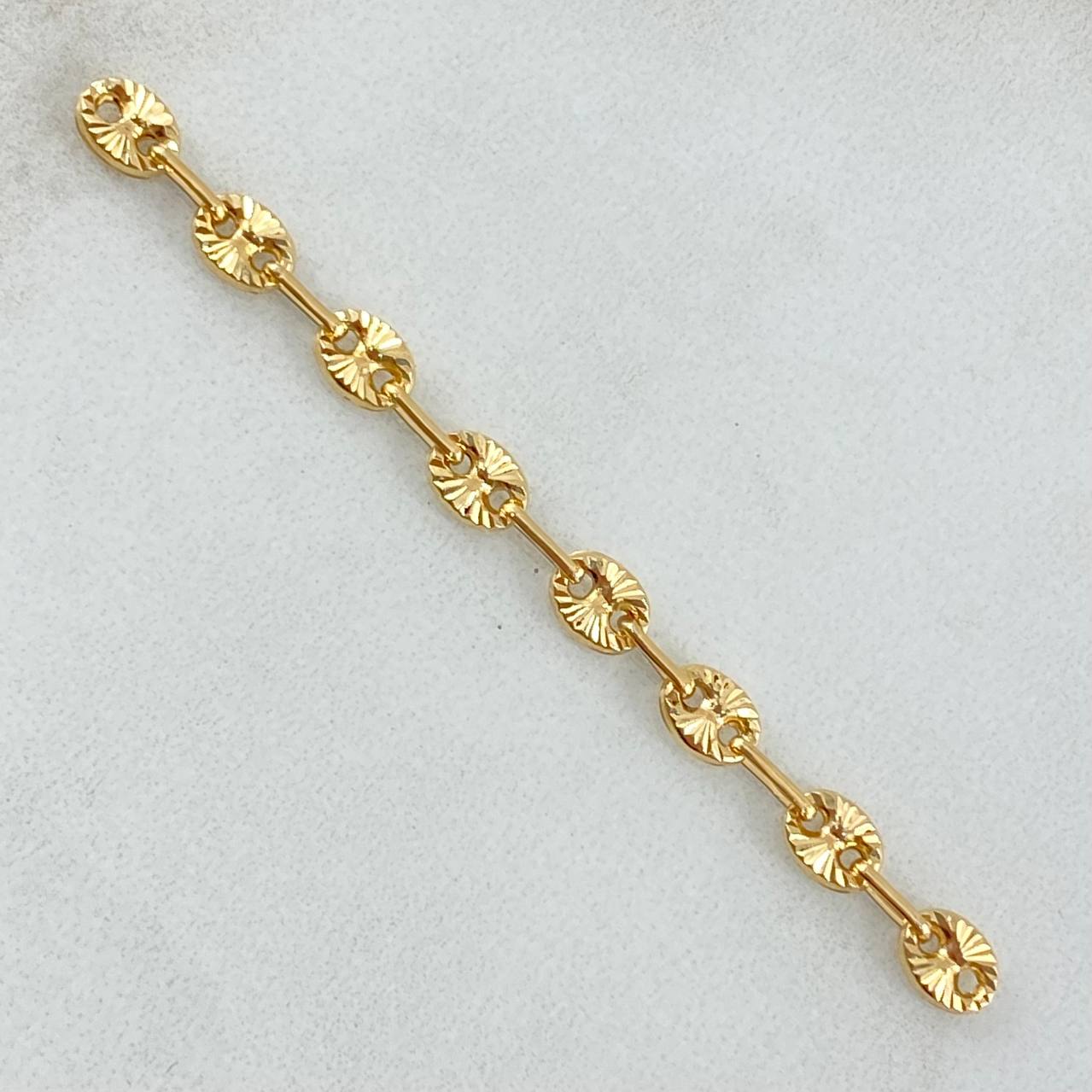 Charm Retazo GC 8 Links 0.9gr / 5.5cm / 4.2mm Yellow Gold 18K