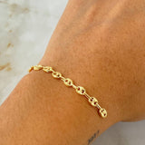 Charm Retazo GC 8 Links 0.9gr / 5.5cm / 4.2mm Yellow Gold 18K