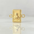 Charm Double-Sided 0.75gr / 0.8in / Sacred Heart of Jesus - Virgin of Carmen 18K Gold