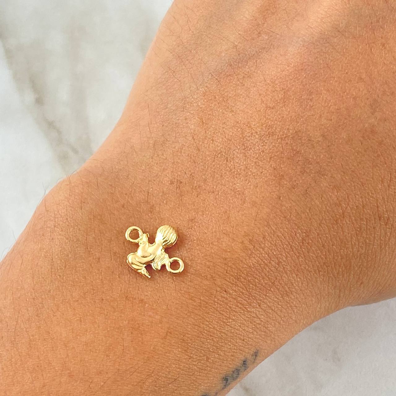 Charm Angel 0.35gr / 1.3cm (0.5in) / Yellow Gold Silhouette 18K