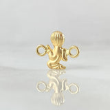 Charm Angel 0.35gr / 1.3cm (0.5in) / Yellow Gold Silhouette 18K
