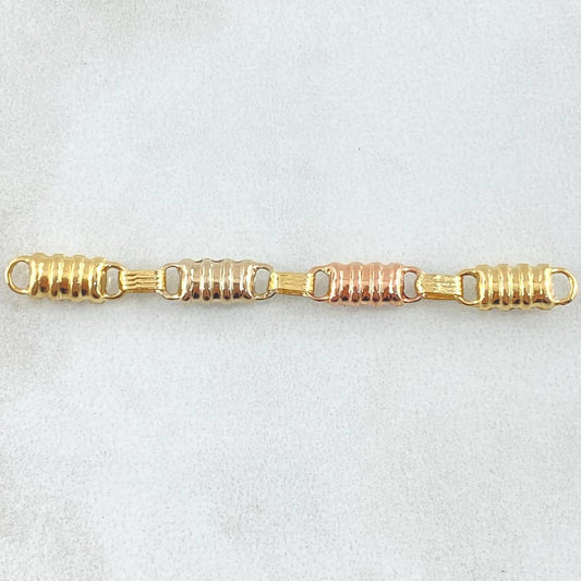 Charm Rustic Scrap Smooth Barrel 1.15gr / 5.4cm (2.1in) / Four Links Three 18K Golds