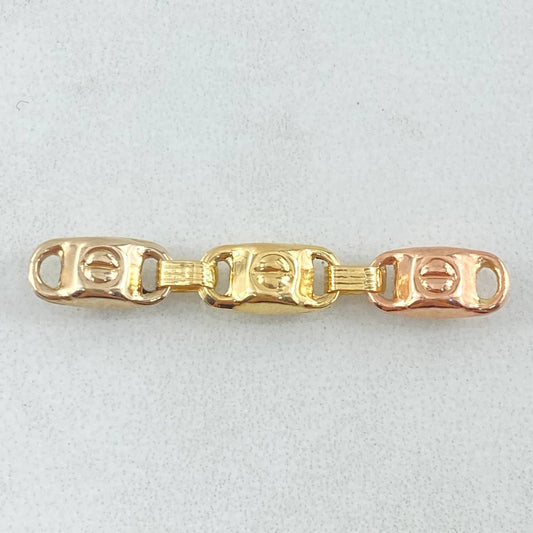 Charm 0.9gr / 3.3cm (1.3in) / Three Links Three 18K Golds