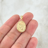 Dije San Miguel 1.15gr / 2.5cm / Troquelado Oro Amarillo 18K