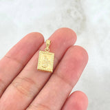 Dije Sagrado Corazon De Jesus 0.5gr / 1.6cm /  Virgen Del Carmen Oro Amarillo 18K