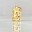 Dije Sagrado Corazon De Jesus 0.5gr / 1.6cm /  Virgen Del Carmen Oro Amarillo 18K