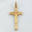 Dije Cruz Cristo 1.55gr / 3.1cm / Punteado Texturizado Oro Amarillo 18K