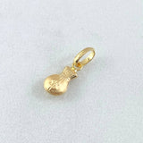 Pendant Money Bag 0.3gr / 0.5in / 18K Gold ©