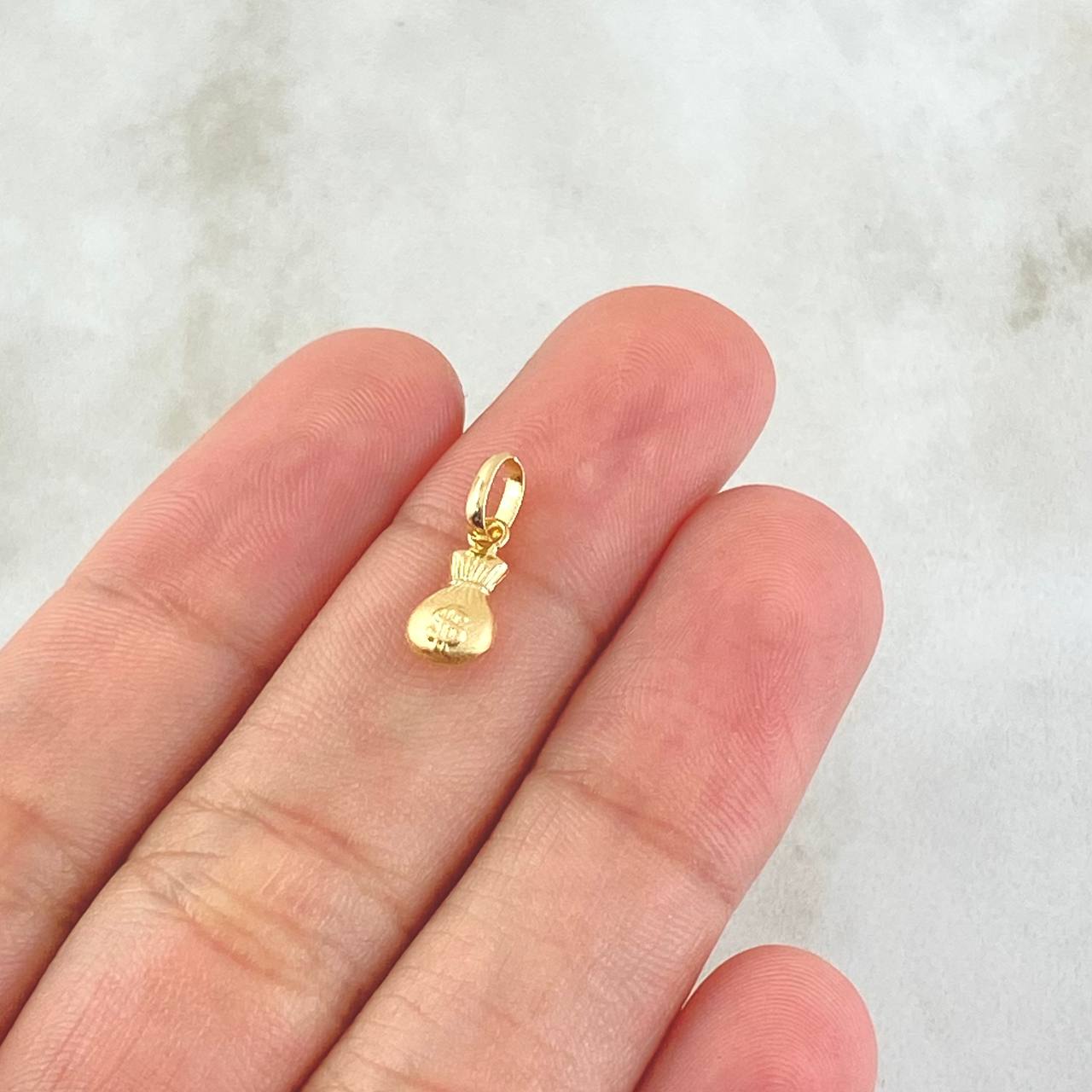 Pendant Money Bag 0.3gr / 1.5cm / 18K Yellow Gold