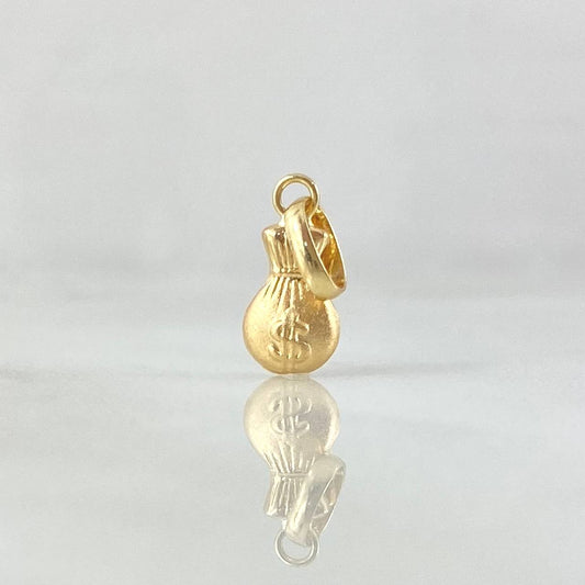 Dije Bolsa De Dinero 0.3gr / 1.5cm / Oro 18K ©