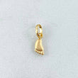 Dije Huella Pie 0.2gr / 1.4cm / Oro Amarillo 18K