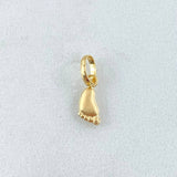 Dije Huella Pie 0.2gr / 1.4cm / Oro Amarillo 18K