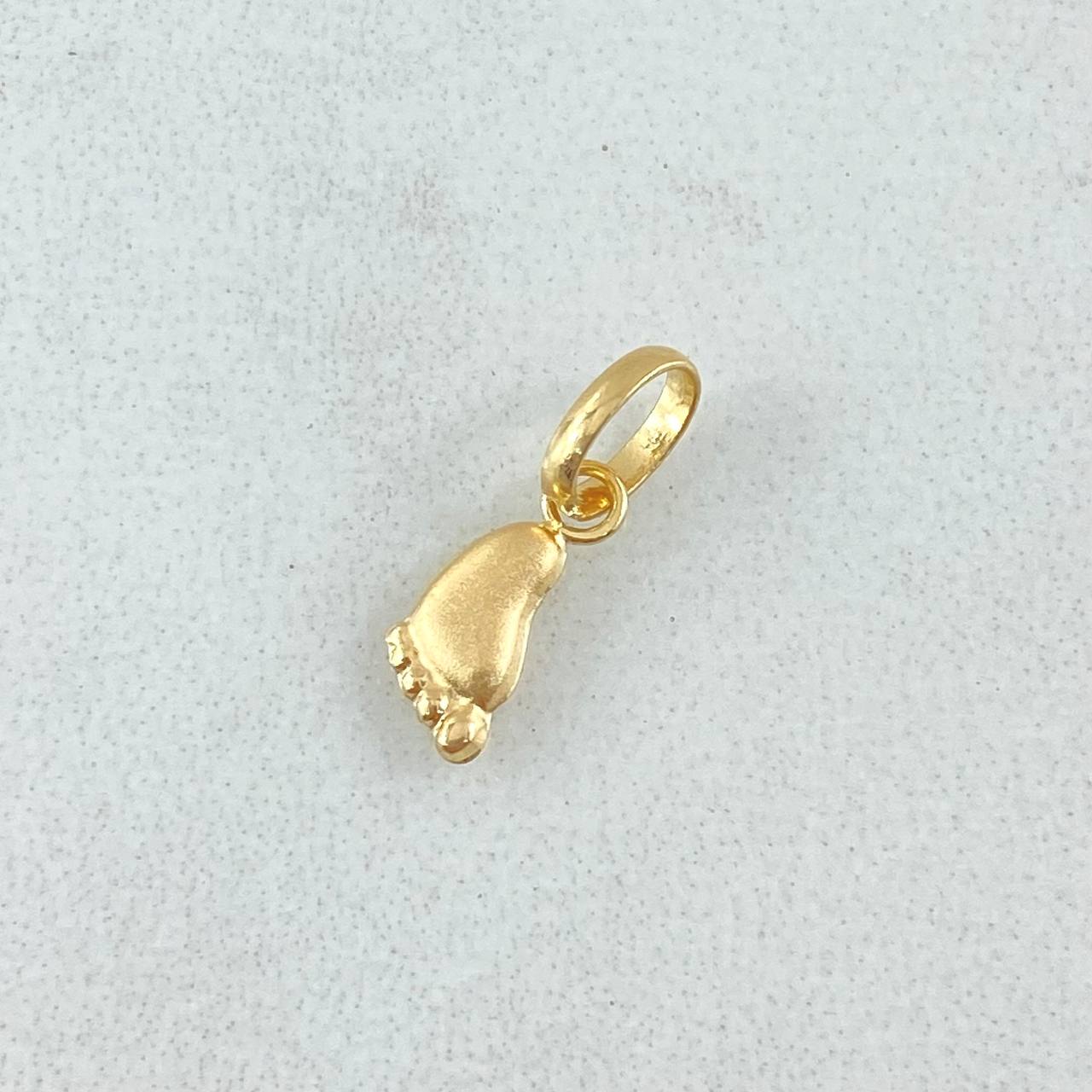 Dije Huella Pie 0.2gr / 1.4cm / Oro Amarillo 18K