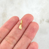 Dije Huella Pie 0.2gr / 1.4cm / Oro Amarillo 18K